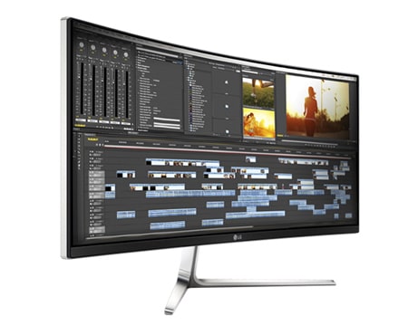 Monitor Panorámico Curvo 34 UltraWide con pantalla súper ancha