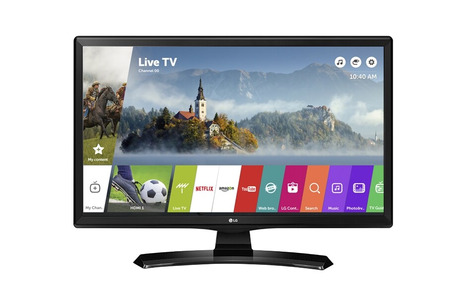 Pantalla TV Monitor LG 28 Led FHD Negro