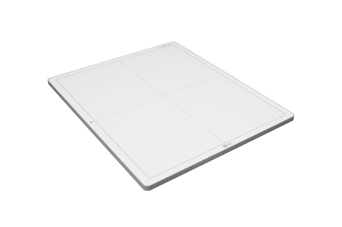 LG Detector de Rayos X Digital (DXD), Vista de perspectiva desde la parte superior del detector de rayos X digital LG 14HK701G-W en blanco, 14HK701G-WP, thumbnail 6