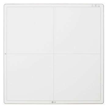 Vista frontal del detector de rayos X digital LG 17HK700G-W en blanco1