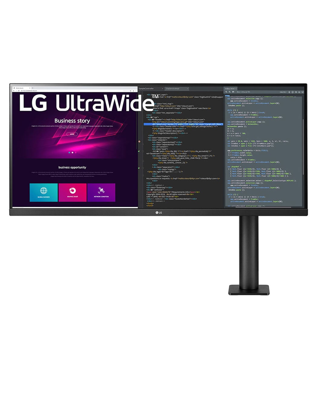 LG 34'' UltraWide™ QHD (3440x1440) IPS HDR Monitor Ergo | LG ...