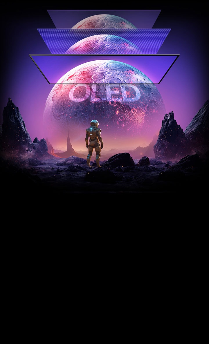 Planetary images appear brighter and clearer on LG OLED monitors. 