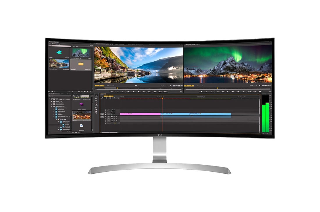 LG  Monitor Curvo UltraWide® de 34 pulgadas, Pantalla IPS 21:9 con resolución 3440 x 1440, 34UC99