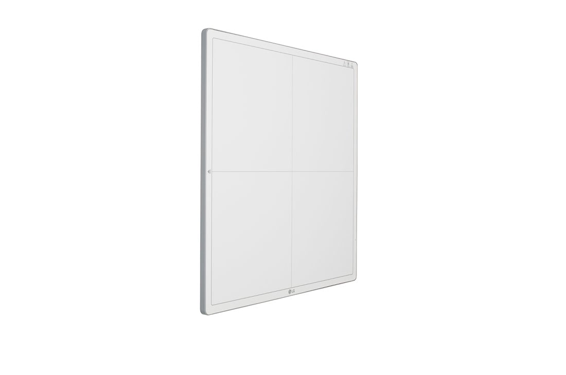 LG Detector de Rayos X Digital (DXD), Vista frontal de +15 grados del detector de rayos X digital LG 17HK701G-W en blanco , 17HK701G-WP, thumbnail 3