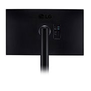 LG Monitor QHD Ergo IPS de 27'' con USB Tipo-C™, Vista lateral trasera de cerca del brazo del monitor en el centro, 27QN880-B, thumbnail 12