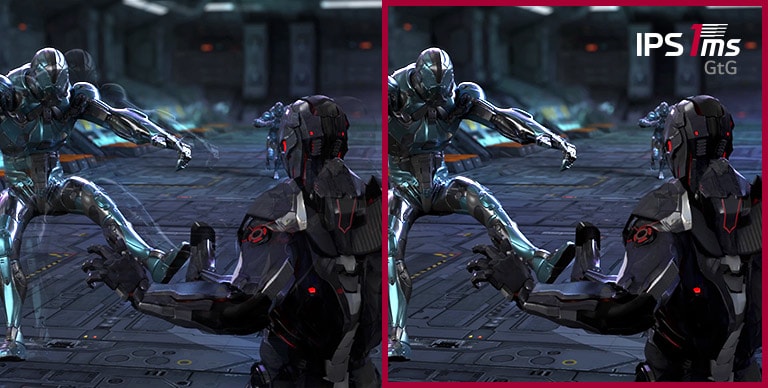 Comparación de la imagen secundaria con IPS 5ms & IPS 1ms