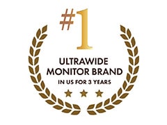La marca #1 de Monitores UltraWide por 3 Años Seguidos 1