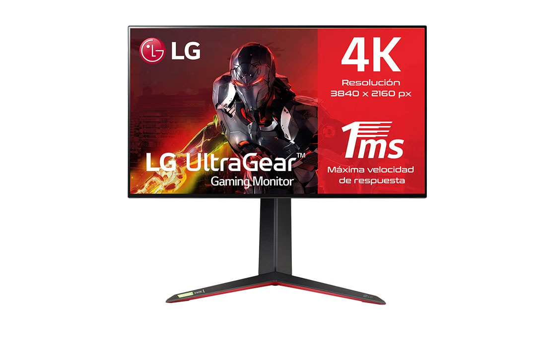 LG LG 27GP950-B - Monitor Gaming LG UltraGear (Panel NanoIPS: 3840x2160,  400nit, 1000:1, DCI-P3>98%, 1ms); diag. 68,47cm; entr.: HDMI 2.1 x2, DPx1,  USB-Ax3; AMD Freesync G-Sync Compatible