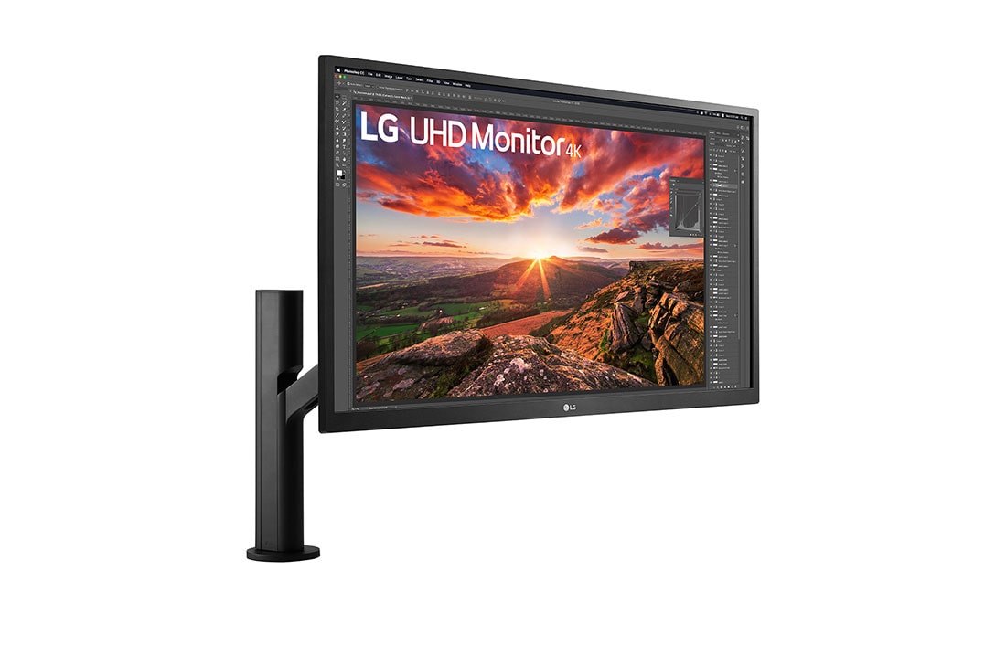 LG Monitor IPS UHD 4K de 27'' con Ergo, vista de perspectivaV, 27UK580-B, thumbnail 3