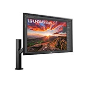 LG Monitor IPS UHD 4K de 27'' con Ergo, vista de perspectivaV, 27UK580-B, thumbnail 3