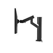 LG Monitor IPS UHD 4K de 27'' con Ergo, vista lateral con la altura del monitor ajustada hacia abajo, 27UK580-B, thumbnail 4