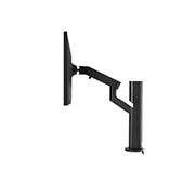 LG Monitor IPS UHD 4K de 27'' con Ergo, vista lateral con la altura del monitor ajustada hacia arriba, 27UK580-B, thumbnail 5