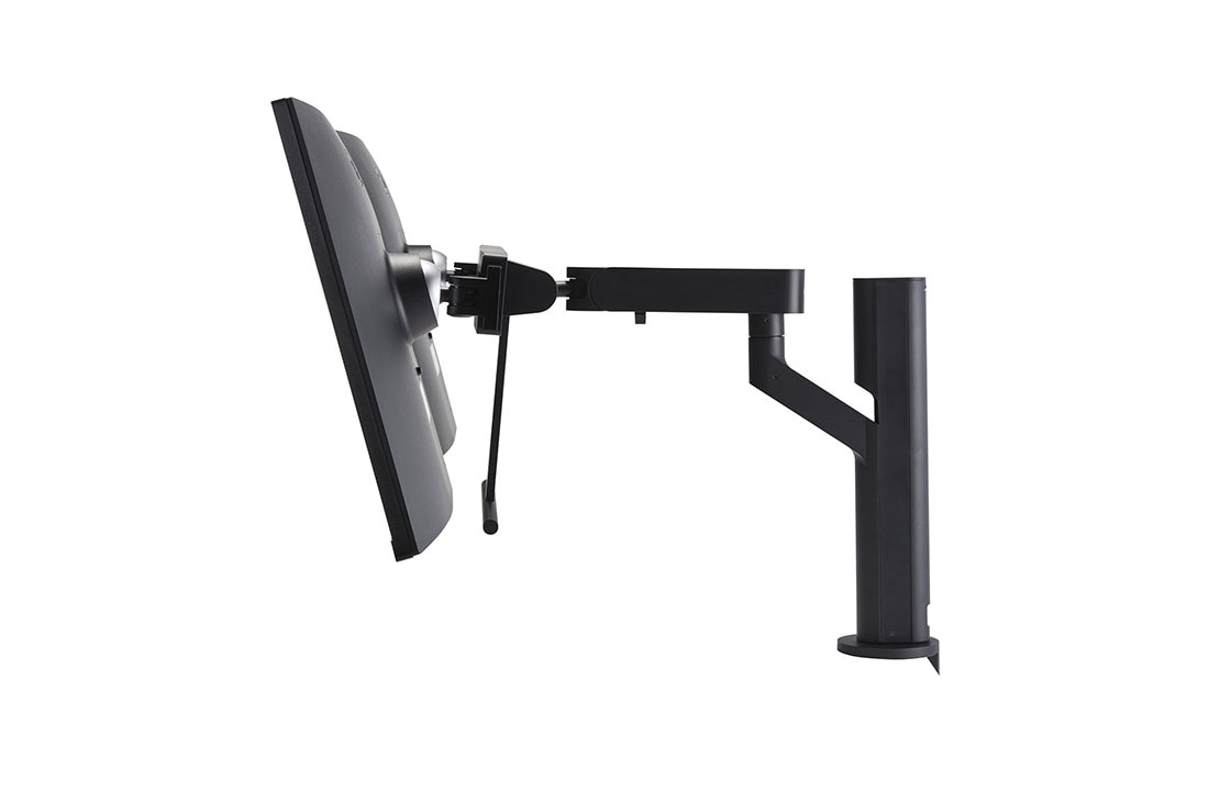 LG Monitor Ergo Dual QHD de 27 pulgadas con conexión en cadena, vista lateral con monitor inclinado -30 grados, 27QP88D-B, thumbnail 8