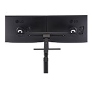 LG Monitor Ergo Dual QHD de 27 pulgadas con conexión en cadena, perspectiva trasera, 27QP88D-B, thumbnail 10