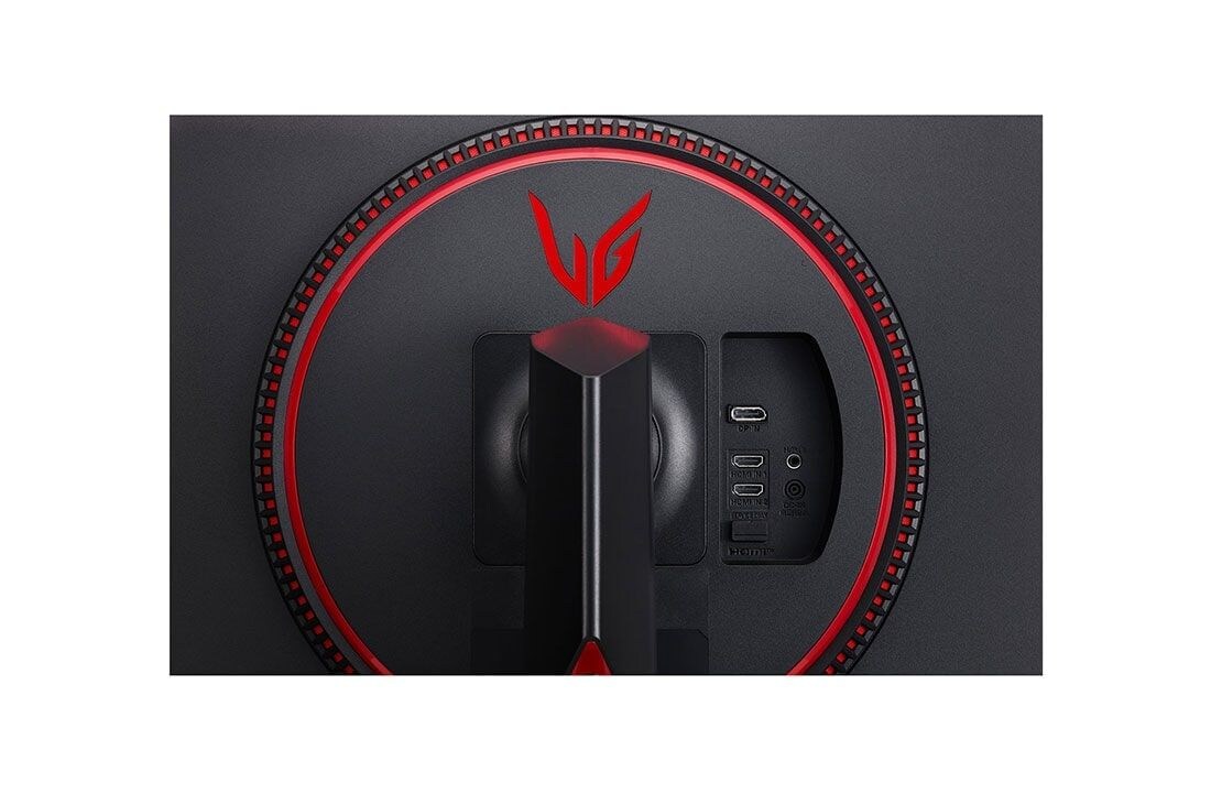 LG Monitor para juegos UltraGear™ Full HD IPS 1ms (GtG) de 27'' con compatibilidad con NVIDIA® G-SYNC®, vista cercana de los puertos, 27GN650-B, thumbnail 8