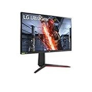 LG Monitor para juegos UltraGear™ Full HD IPS 1ms (GtG) de 27'' con compatibilidad con NVIDIA® G-SYNC®, vista de perspectiva, 27GN650-B, thumbnail 4