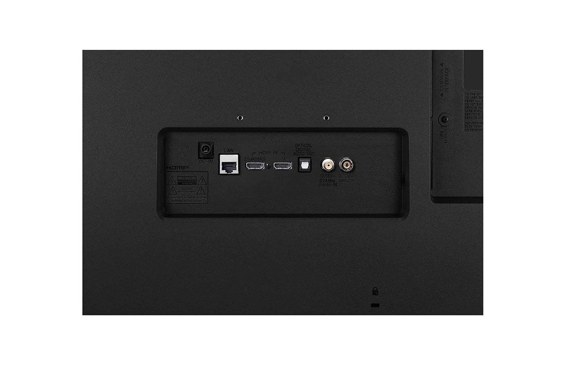 LG Pantalla LED Full HD TV 27'' IPS, vista de primer plano de los puertos, 27TQ625S-PS, thumbnail 8