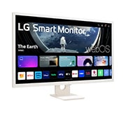 LG Monitor FHD IPS 32'' Smart Monitor con webOS AirPlay 2 ThinQ, side view, 32SR50F-W, thumbnail 3