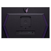 LG Monitor OLED QHD Gaming 27'' UltraGear™, close- up de puertos con luces encendidas, 27GR95QE-B, thumbnail 12