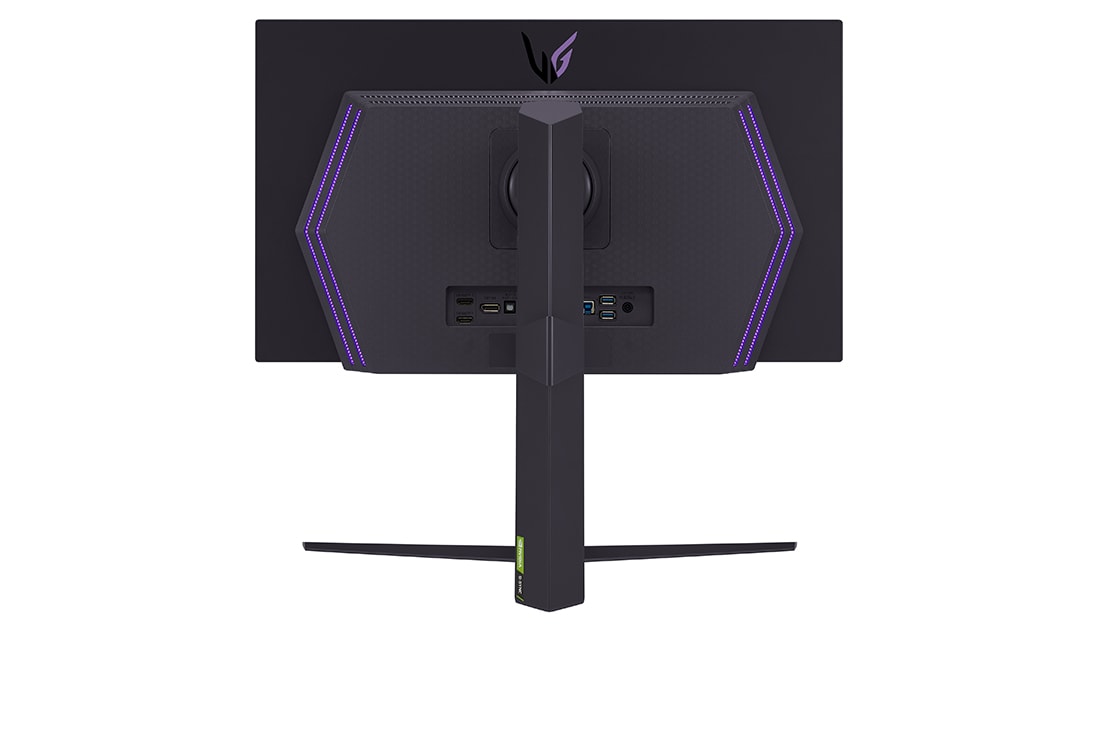 LG Monitor UltraGear™ OLED QHD de 27'' con monitor para juegos con frecuencia de actualización de 240 Hz y FreeSync™ Premium Pro, back view, 27GS95QE-B, thumbnail 6