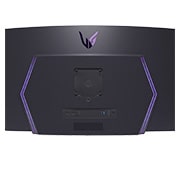 LG  Monitor gaming curvo OLED UltraGear™ de 45” | 800R, DisplayHDR True Black 400, 240 Hz, 0.03 ms (GtG), Visning bagfra, hvor der er zoomet ind, med lyset tændt, 45GS95QE-B, thumbnail 12