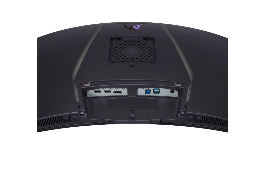 LG Monitor Gamer UltraGear™ OLED curvo 800R de 34'', 240 Hz y 0,03 ms (GtG), close-up view of ports, 34GS95QE-B, thumbnail 11
