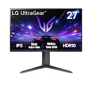 LG Monitor Gamer UltraGear™ 27'' FHD -IPS | 180Hz 1ms (GtG) - Pivoteable, μπροστινή όψη, 27GS65F-B, thumbnail 1