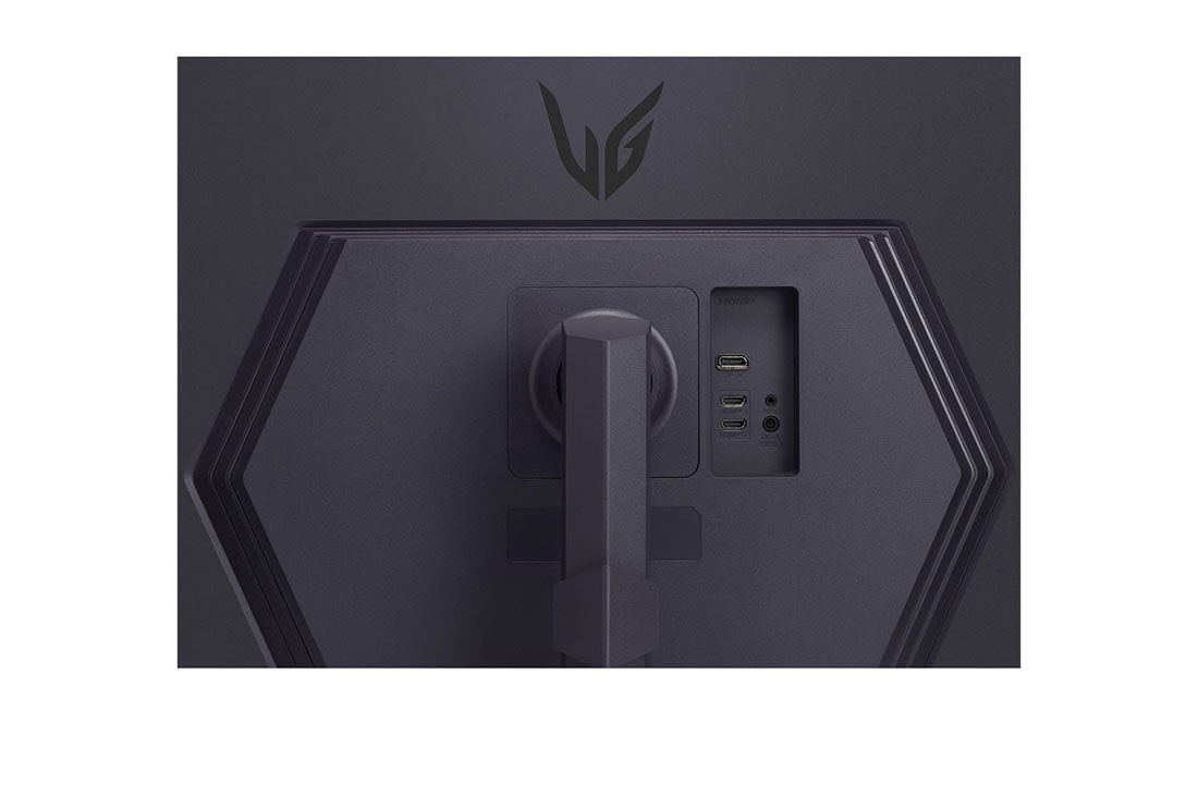 LG Monitor Gamer IPS UltraGear™, HDR400 Negro verdadero, 180 Hz, 1ms (GtG) de 32'', close-up view of ports, 32GS75Q-B, thumbnail 8