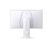 LG Monitor gaming UltraGear™ OLED de modo dual de 32'' | 4K UHD, 0,03 ms (GtG), DisplayHDR True Black 400, rear view with lights on, 32GS95UV-W, thumbnail 6