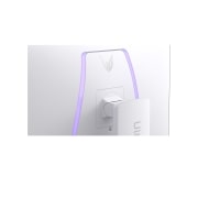 LG Monitor gaming UltraGear™ OLED de modo dual de 32'' | 4K UHD, 0,03 ms (GtG), DisplayHDR True Black 400, side view of a tilted monitor, 32GS95UV-W, thumbnail 8