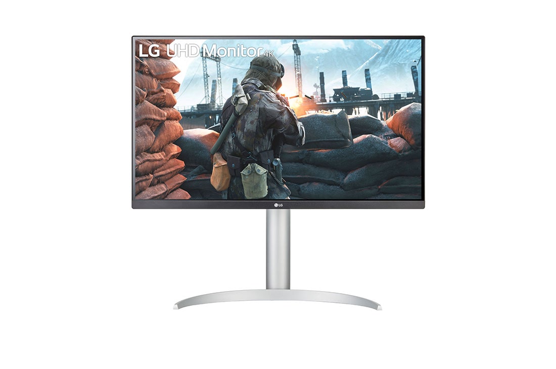 LG Monitor UHD 4K IPS DE 27'' con VESA DisplayHDR™ 400, Front view, 27UP650K-W