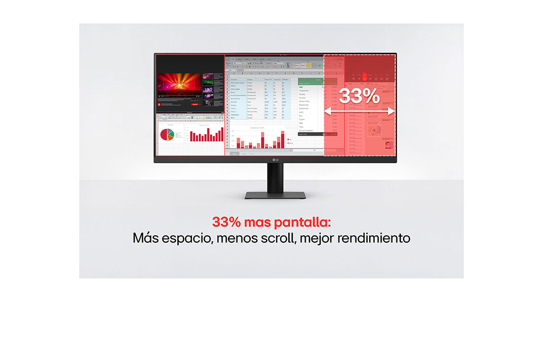 LG Monitor LG UltraWide 29'' WFHD 100Hz IPS compacto para tu espacio, Vista lateral izquierda, 29U511A-B, thumbnail 4