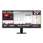 LG Monitor LG UltraWide 29'' WFHD 100Hz IPS compacto para tu espacio, Vista frontal, 29U511A-B, thumbnail 1