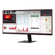 LG Monitor LG UltraWide 29'' WFHD 100Hz IPS compacto para tu espacio, Vista trasera izquierda, 29U511A-B, thumbnail 8
