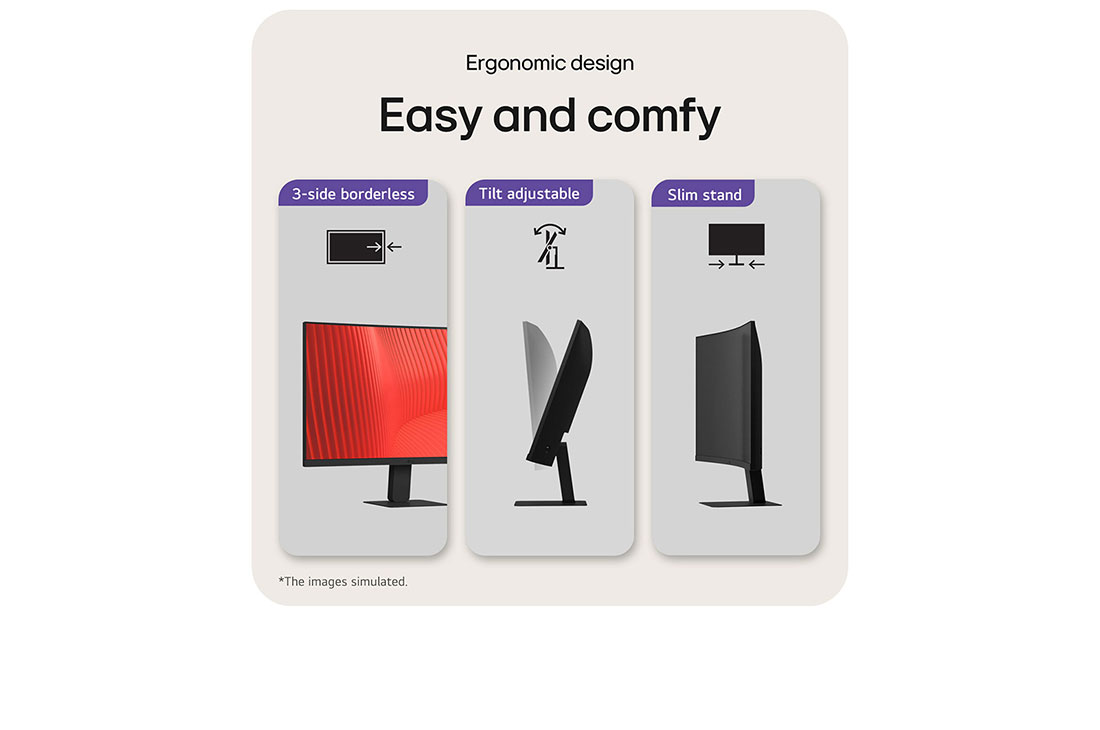 LG Monitor LG 24'' Curvo FHD de 100 Hz con USB-C Mejor Productividad, USP card, 24U421A-B, thumbnail 16