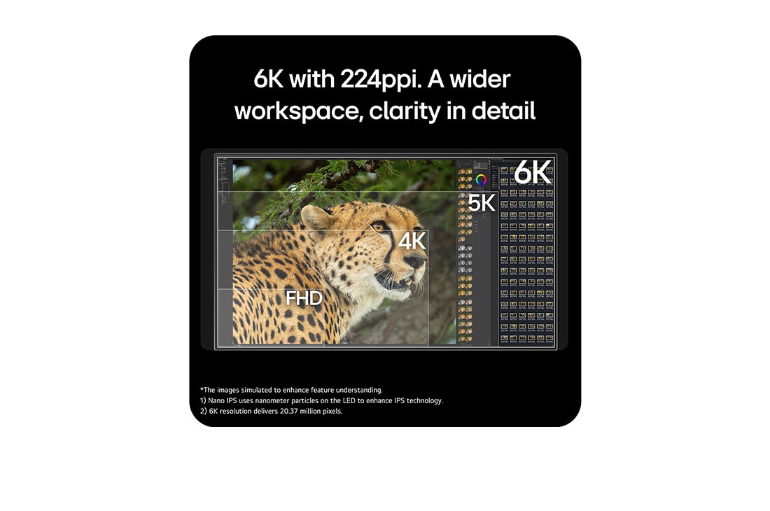 LG UltraFine™evo Nano IPS Negro 6K de 32'' con Thunderbolt™ 5, USP card: Professional display. Professional performance., 32U990A-S, thumbnail 13