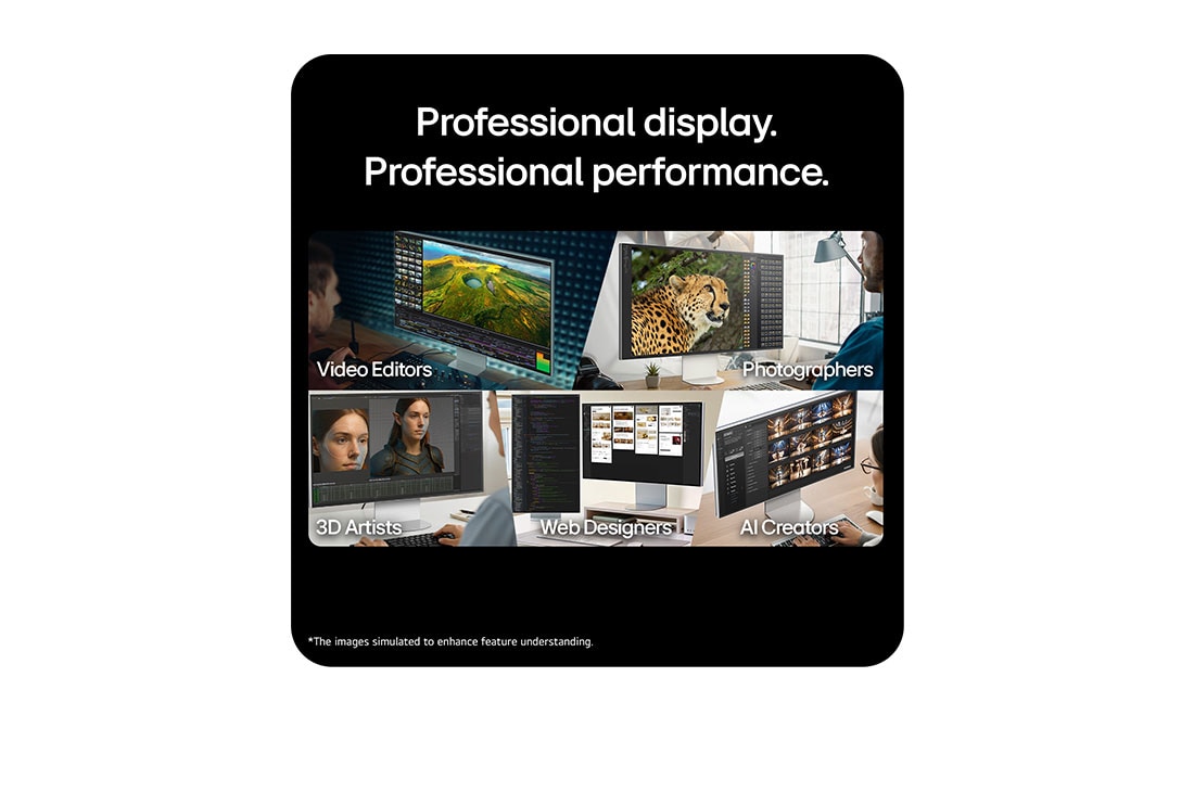 LG UltraFine™evo Nano IPS Negro 6K de 32'' con Thunderbolt™ 5, USP card: Next-gen compatibility, powered by Thunderbolt™ 5, 32U990A-S, thumbnail 14