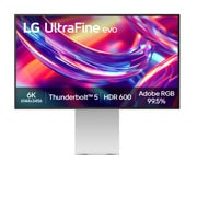 LG UltraFine™evo Nano IPS Negro 6K de 32'' con Thunderbolt™ 5, front view with height extended, 32U990A-S, thumbnail 1