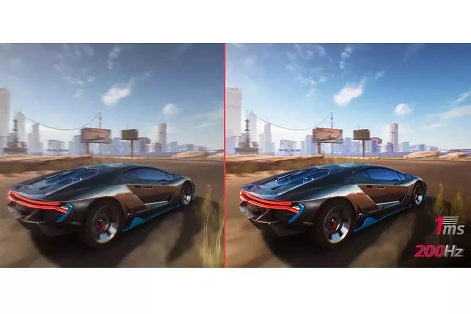 Pantalla curva de 45 pulgadas con frecuencia de actualización de 200 Hz