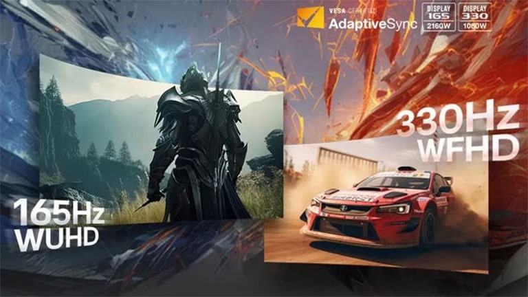 Modo dual: 5K2K 165 Hz o WFHD a 330 Hz1