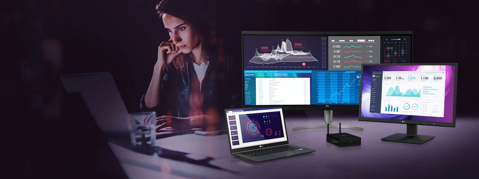 La línea de dispositivos computacionales en la nube de LG te ayudará a obtener eficiencia y rendimiento en tu entorno de infraestructura de escritorio (VDI), así como seguridad.