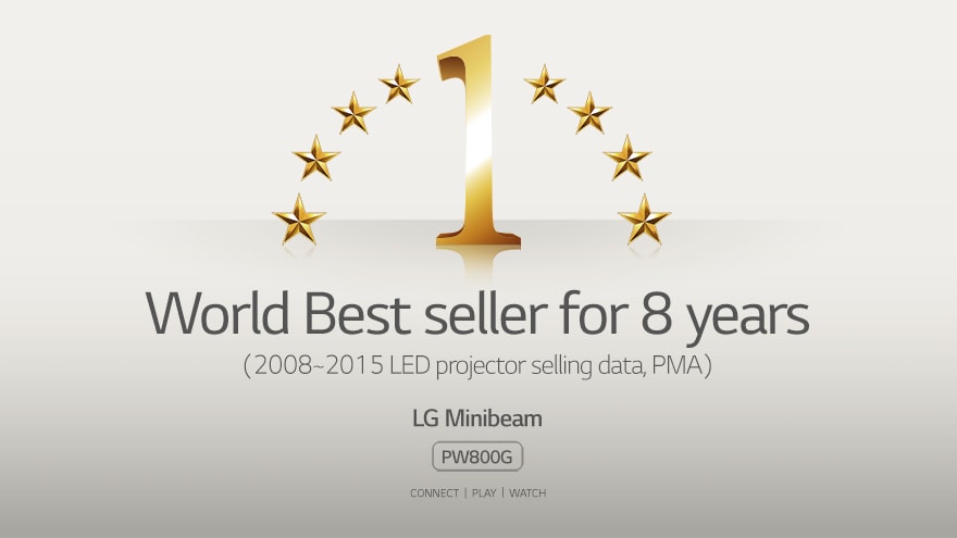 LG liderando con Minibeam. El más vendido del mundo en 8 años