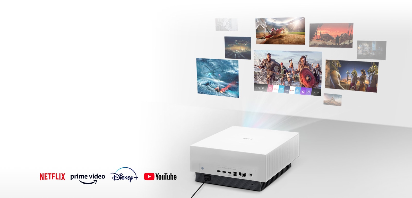 Conéctese a una red Wi-Fi usando webOS para acceder al contenido de video con las aplicaciones integradas