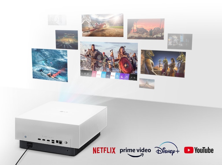 Conéctese a una red Wi-Fi usando webOS para acceder al contenido de video con las aplicaciones integradas