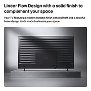 LG Smart TV LG NANO 4K UHD AI NU85 de 43 pulgadas 2026, LG NANO 4K UHD AI NU85 se muestra desde atrás, revelando un panel trasero metálico con crestas horizontales espaciadas uniformemente que crean un aspecto limpio y estructurado y enfatizan el diseño de, 43NU850BPSA, thumbnail 13