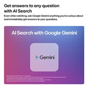 LG 65'' LG Mini RGB evo AI MRGB85 4K Smart TV 2026, La insignia de los Premios a la Innovación CES 2026 en la categoría de Inteligencia artificial reconoce la búsqueda Multi-AI con Google Gemini y Microsoft Copilot., 65MRGB85BSC, thumbnail 8