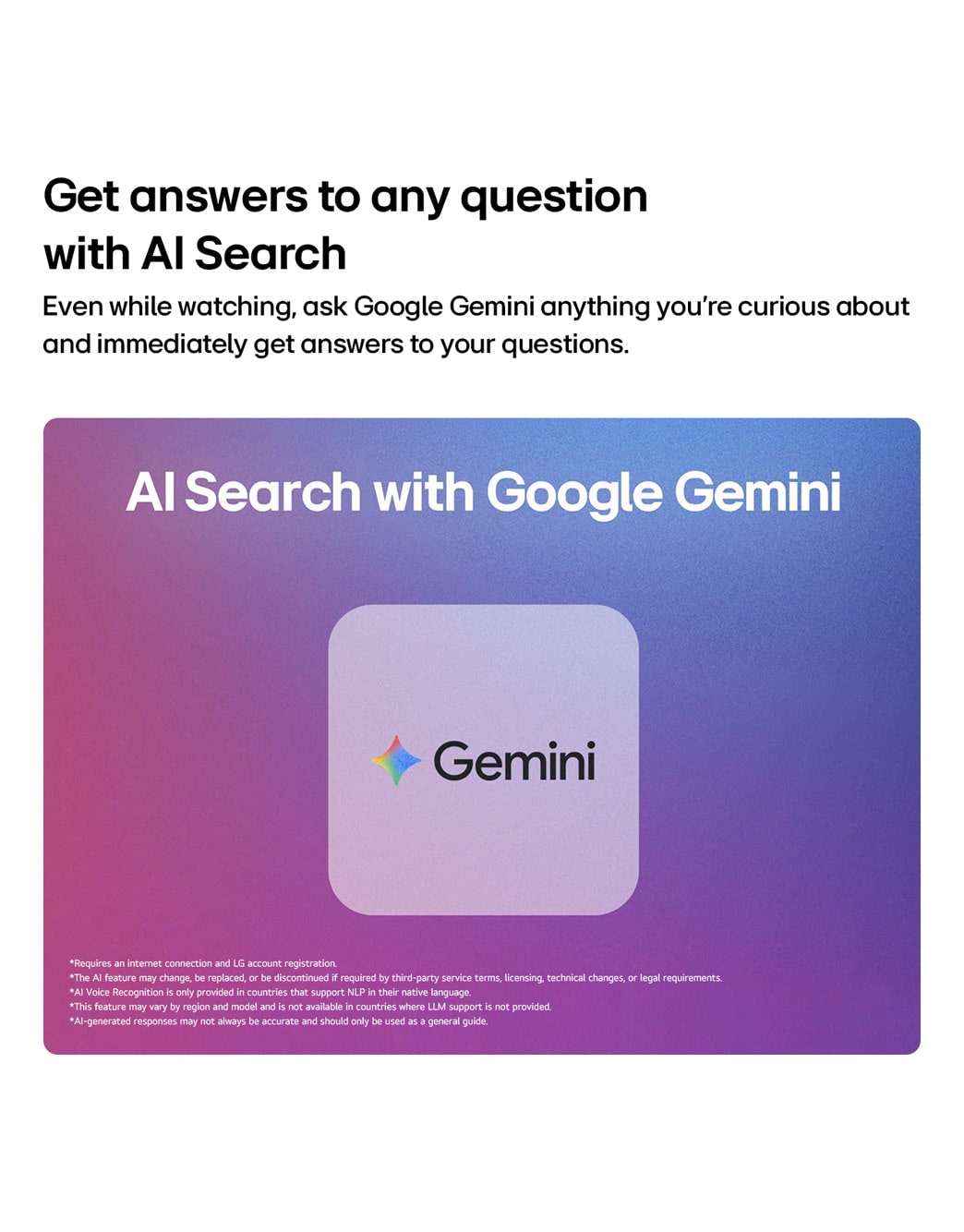 LG 65'' LG Mini RGB evo AI MRGB85 4K Smart TV 2026, La insignia de los Premios a la Innovación CES 2026 en la categoría de Inteligencia artificial reconoce la búsqueda Multi-AI con Google Gemini y Microsoft Copilot., 65MRGB85BSC, thumbnail 8