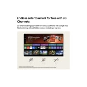 LG 75'' NANO 4K UHD AI NU85 Smart TV 2026, La pantalla de inicio de la LG NANO 4K UHD AI NU85 navega por la interfaz de LG Channels, donde se muestran canales de televisión en vivo gratuitos, películas y contenido exclusivo. Destaca el acceso , 75NU850BPSA, thumbnail 10