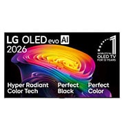 LG 77'' LG OLED evo AI C6 4K Smart TV 2026, 77" LG OLED evo AI C6 4K Smart TV 2026, OLED77C6PSA, thumbnail 2