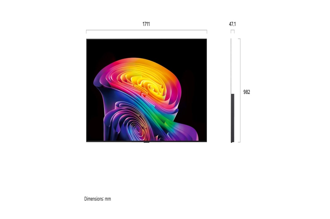 LG 77'' LG OLED evo AI C6 4K Smart TV 2026, 77" LG OLED evo AI C6 4K Smart TV 2026, OLED77C6PSA, thumbnail 3